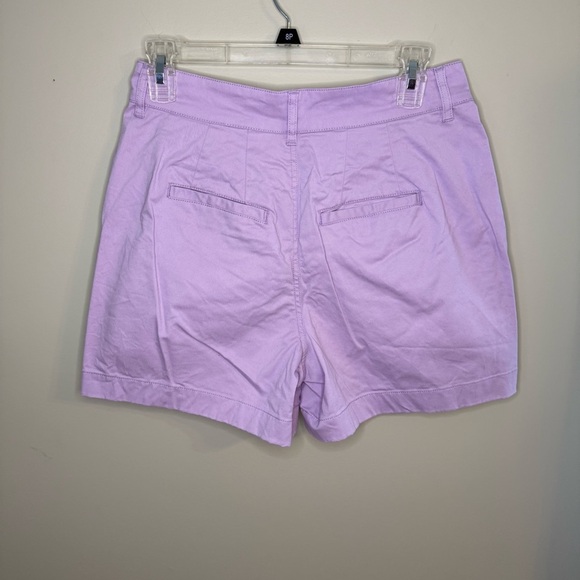 BODEN Lavender 4” High Waisted Chino Shorts Sz 4 - Picture 4 of 9